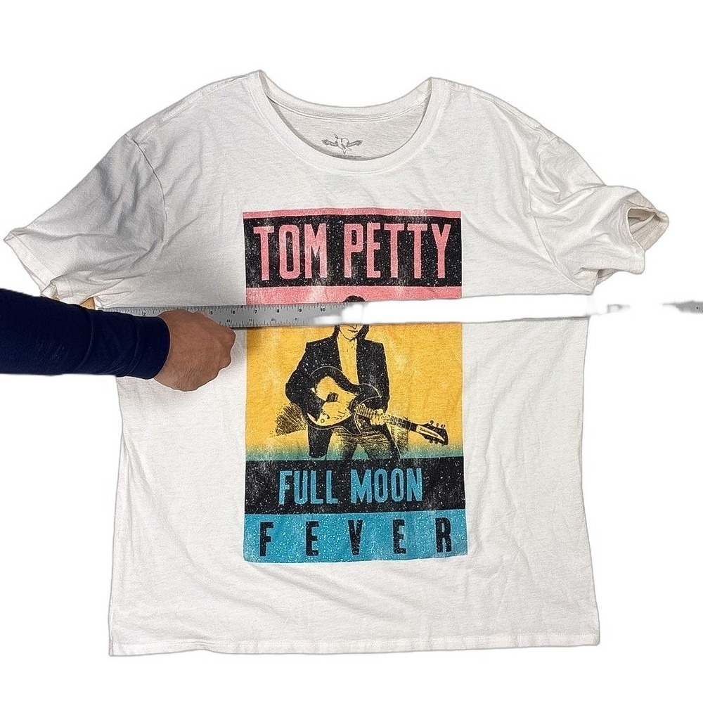 Hybrid Tom Petty Full Moon Fever Graphic T-Shirt Kids L White Excellent Band Tee - Picture 4 of 6